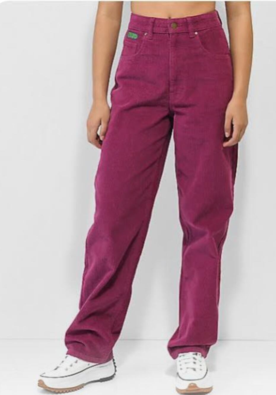 6076( Empyre Tori 90s Berry Fuchsia Corduroy Skate Pants Size 10
